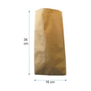 saco papel kraft café 3 k 36x16 cm dinfinito.cl