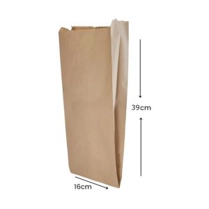 saco papel kraft café 5 k 39x16 cm dinfinito.cl