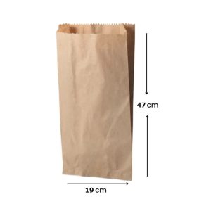 saco papel kraft café 6 k 47x19 cm dinfinito.cl